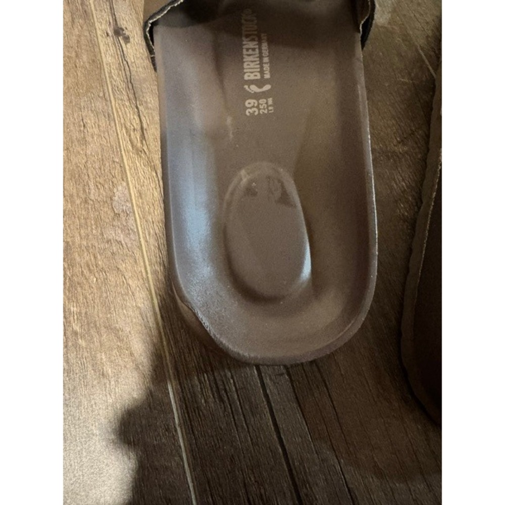 Birkenstock Madrid EVA Mocha Brown Single Strap Slide Sandals Women 39 L8 M6 new - Picture 5 of 5